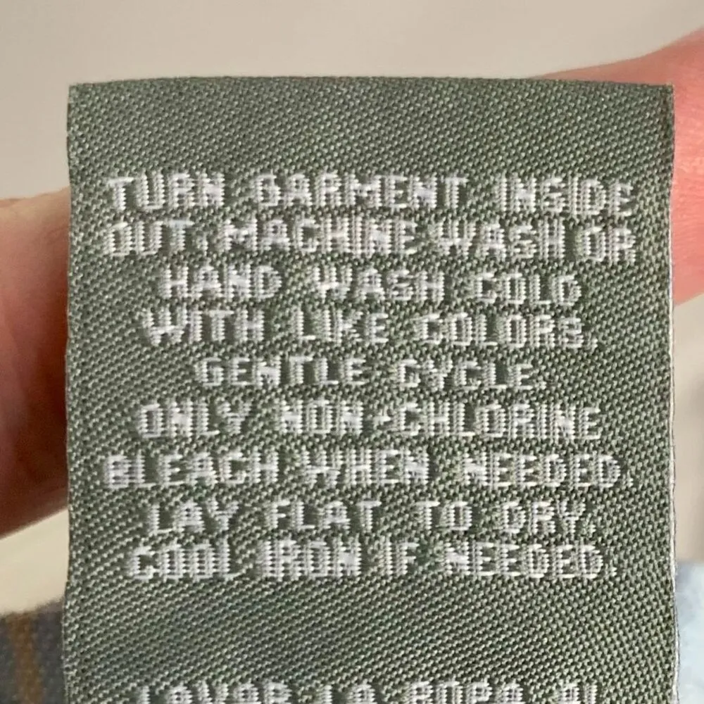 Sharagano Linen Blend Blue Casual Pull On Pants Size M Resort Cruise Lagenlook - Image 8