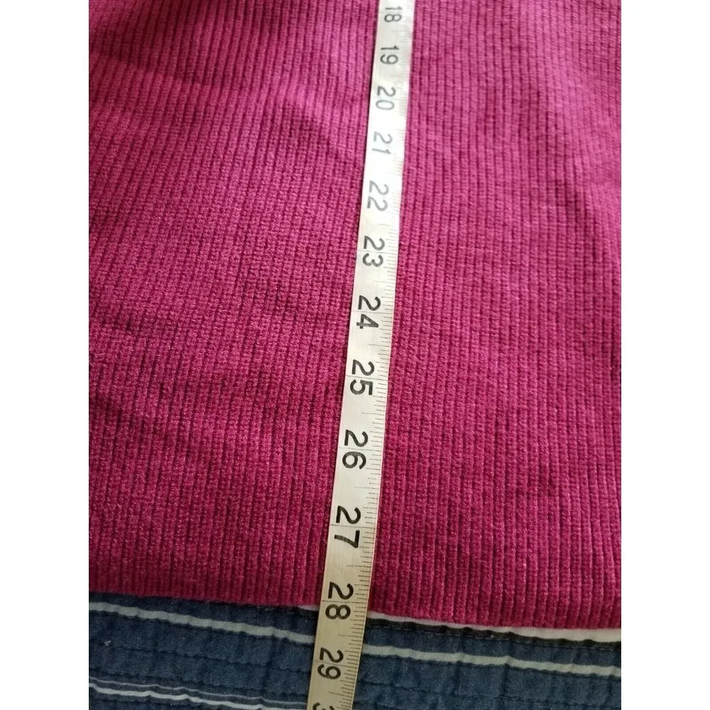 Free People Womens Oversized Boxy Funnel Cowl Neck Tunic Sweater Berry Crush = S - Image 7