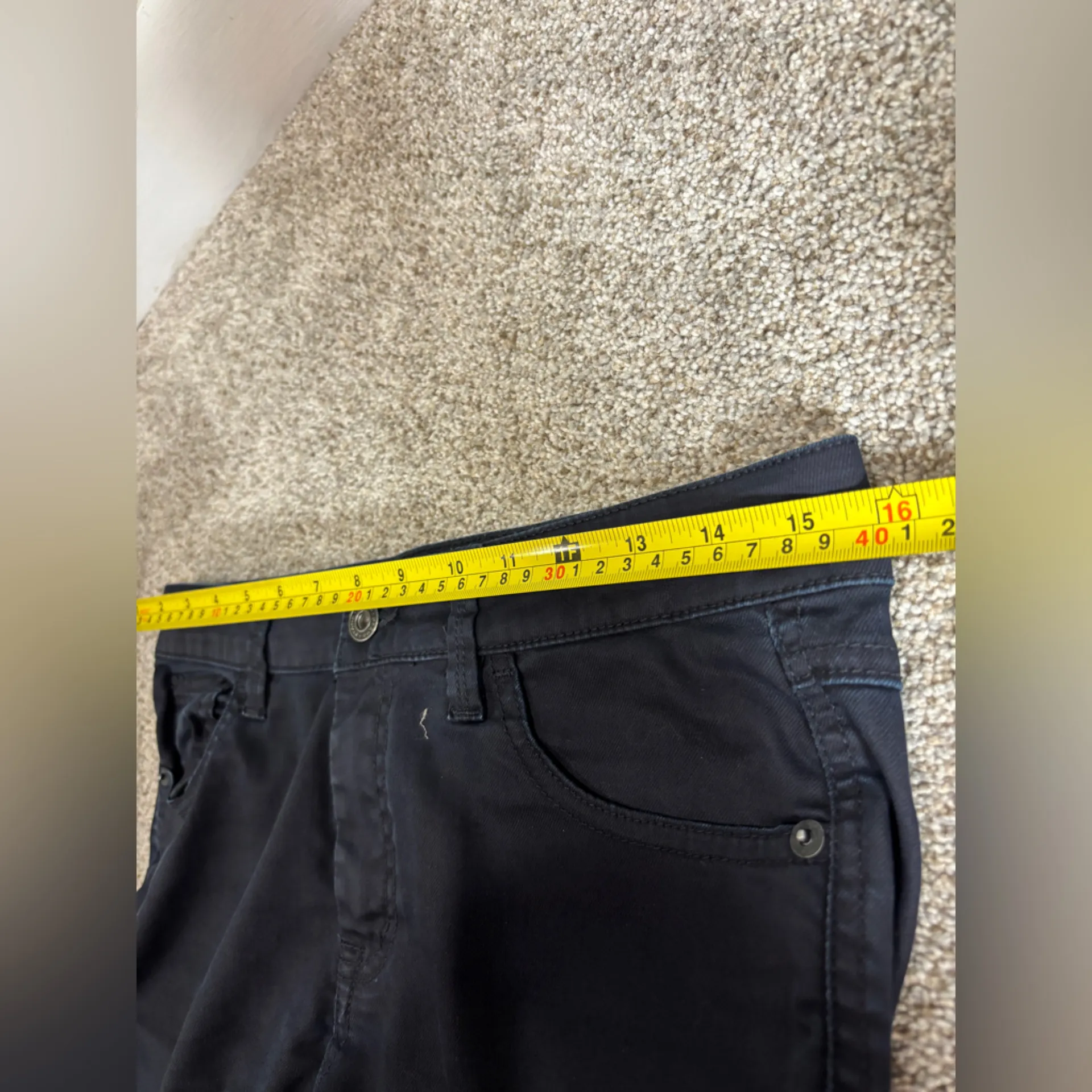 Prana Oday Coated Jean Blue Gray Skinny Leg Pants Women Sz 6/28 - Image 6