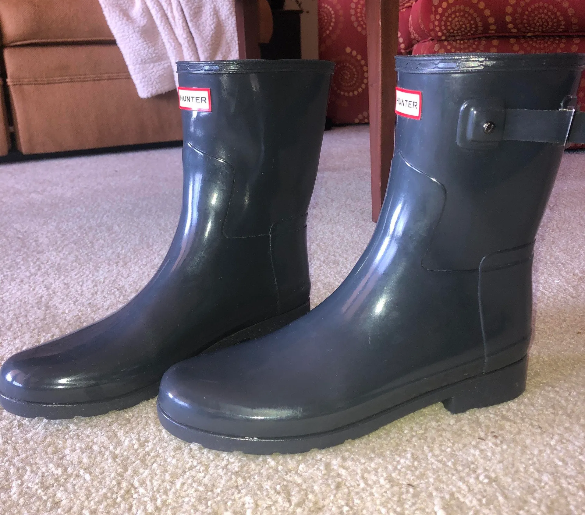 Hunter Short Gray Rain Boots - Image 2