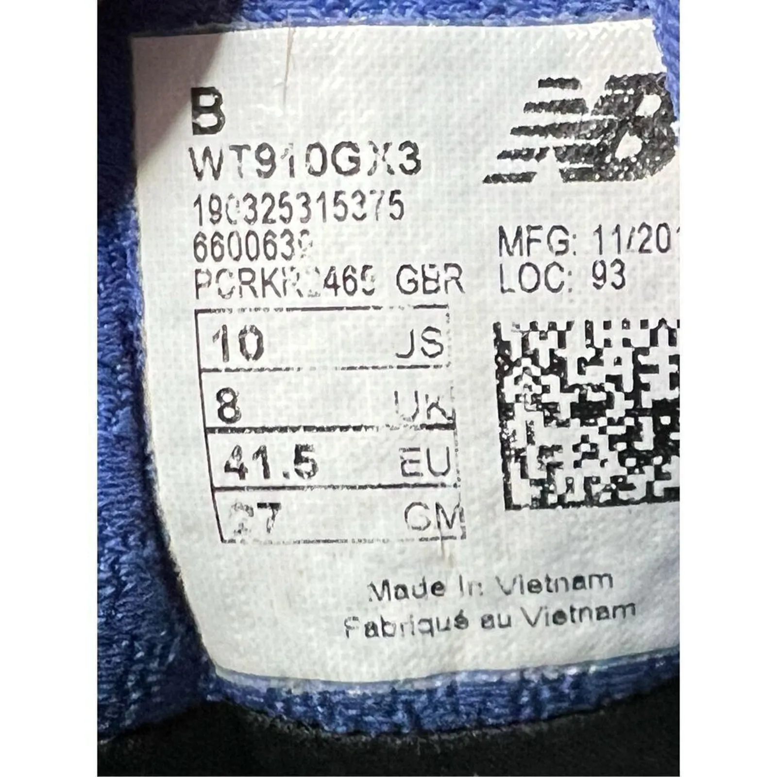 New Balance WT910GX3 Women's 910 v3 Gore-Tex Blue Black Trail Running Sneaker 10 - Image 9