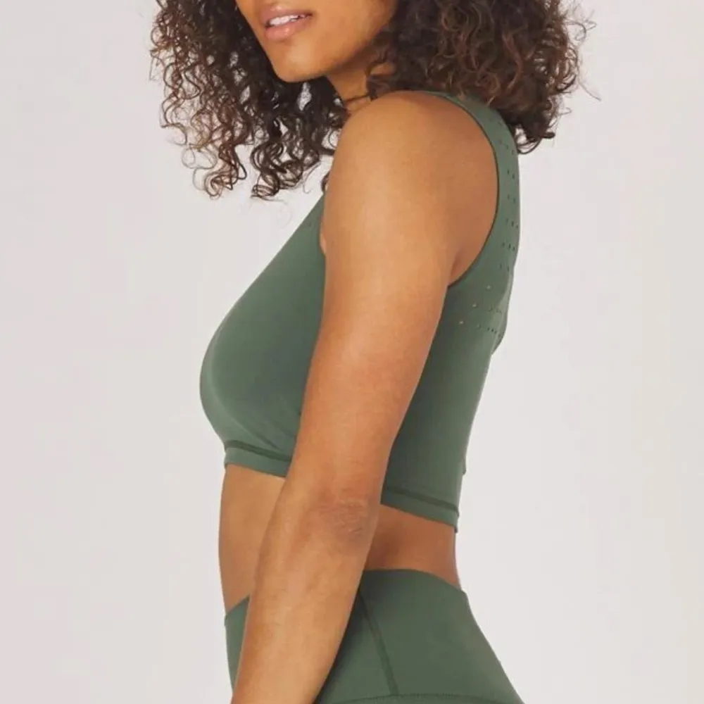 NWT GLYDER Mood Sports Bra Olive X-Small - Image 3