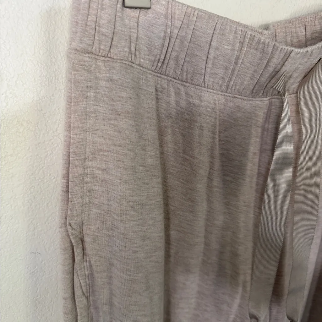 Lululemon lounge crop wide leg pants drawstring waist t size 10 relaxed soft - Image 7