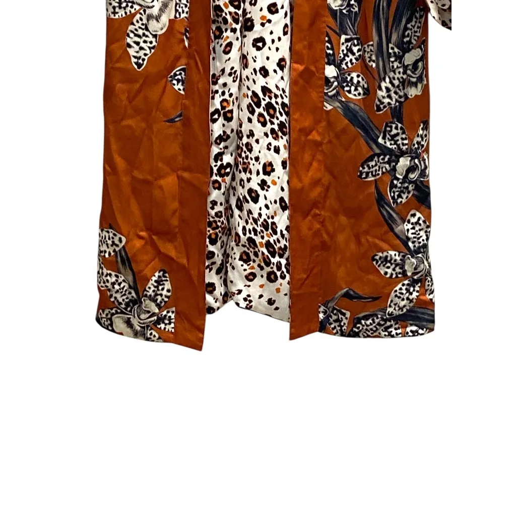 Chicos Reversible Kimono Cardigan Orange Size 1 (M) - Image 8