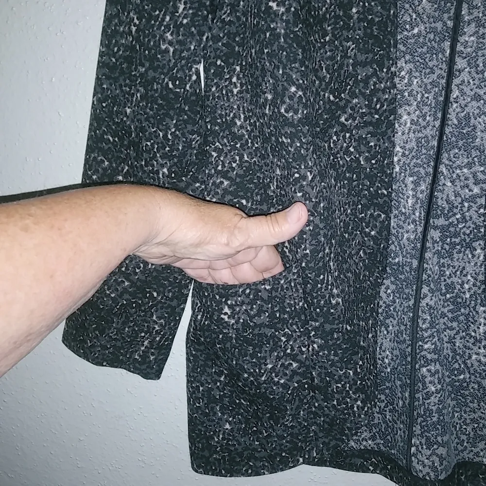 Lush S Unstructured Blazer Dark Gray Granite - Image 6