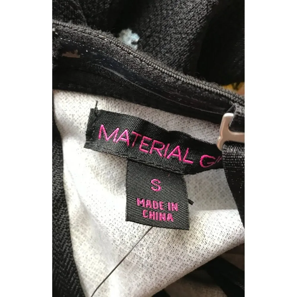 Black Floral Bodycon Midi Dress NWT SMALL - Image 5