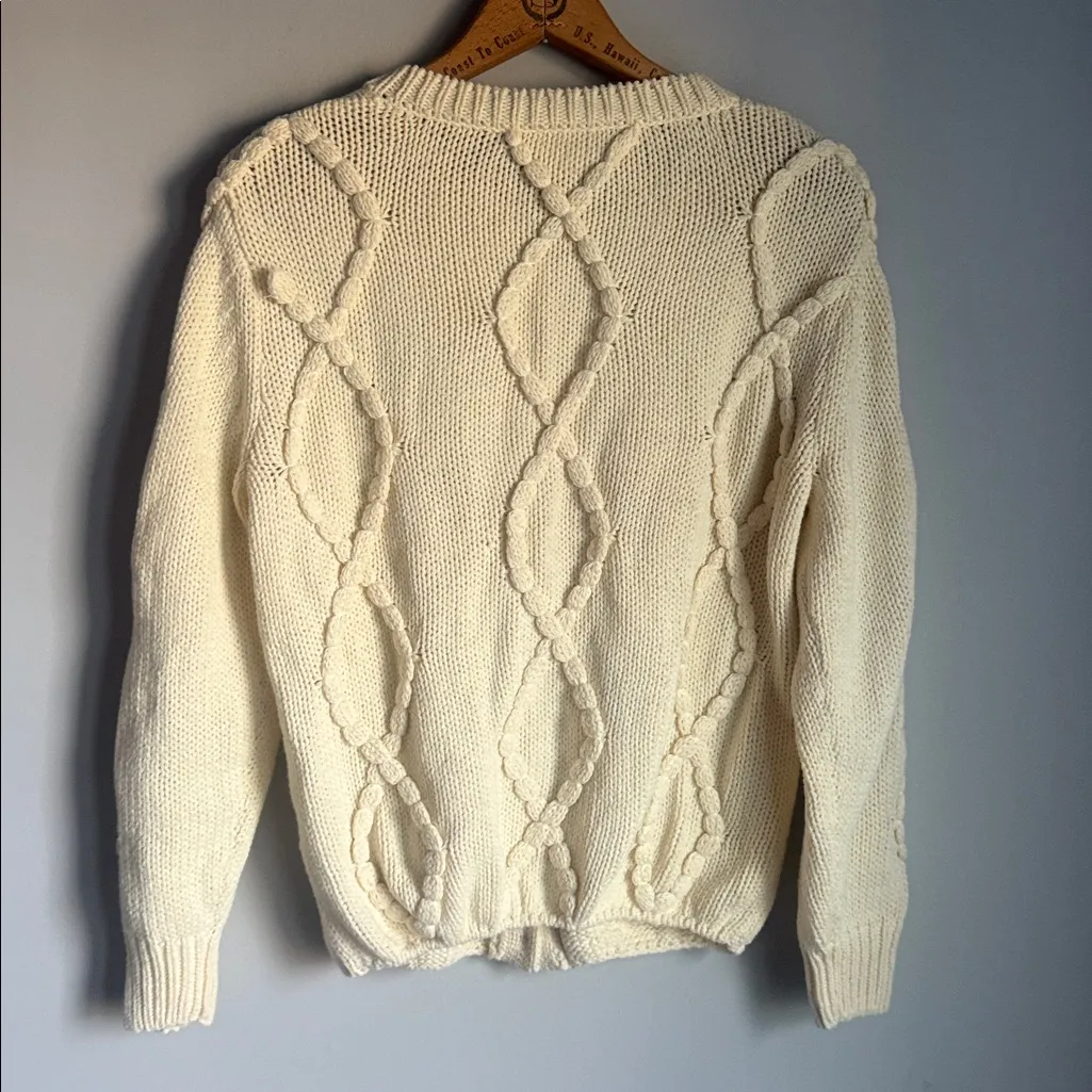 Anthropologie Callan Knitwear Floral Embroidered Cardigan Medium - Image 4