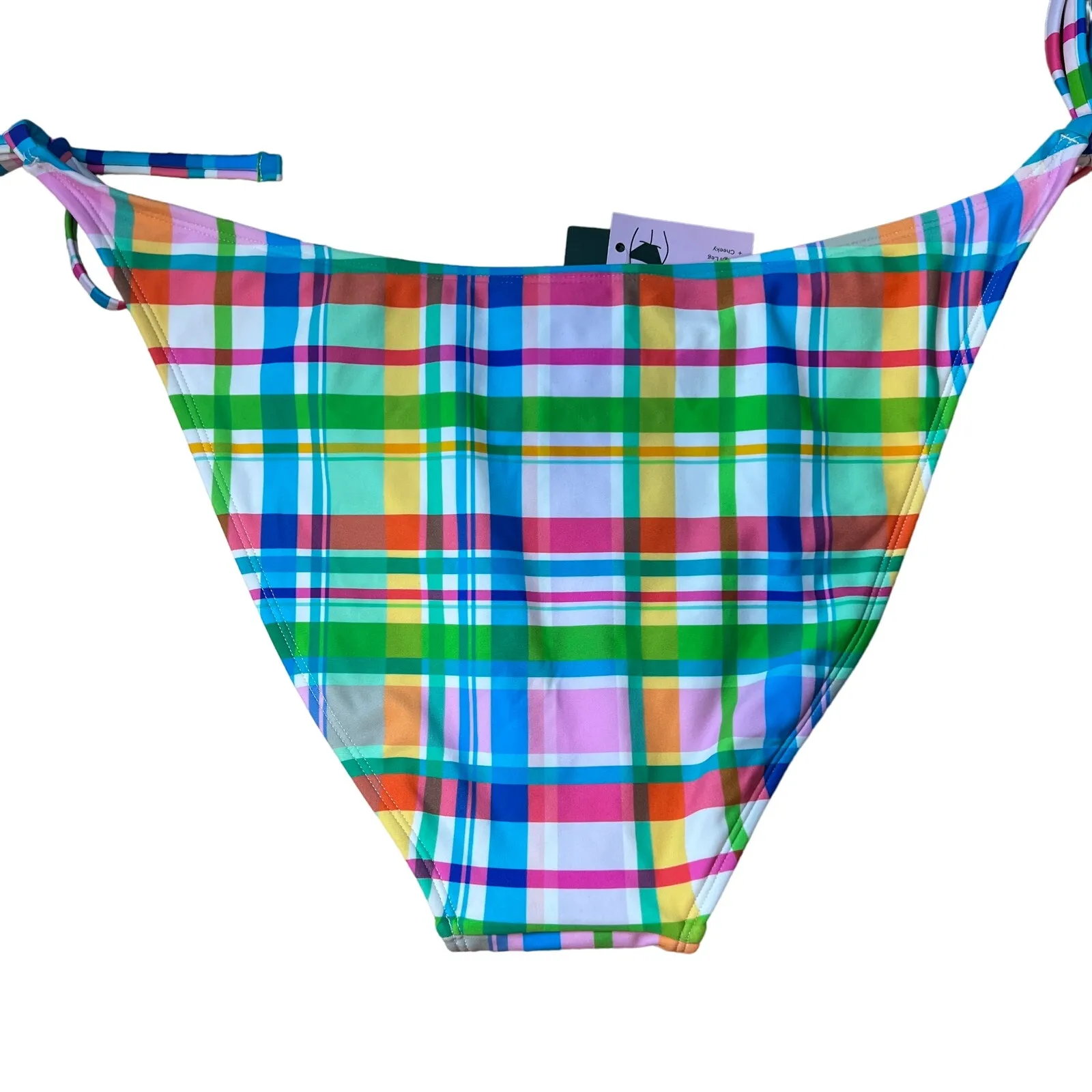 Wild Fable Women's Plaid Side-Tie Cheeky Bikini Bottom - Size XXS - NWT - Image 8