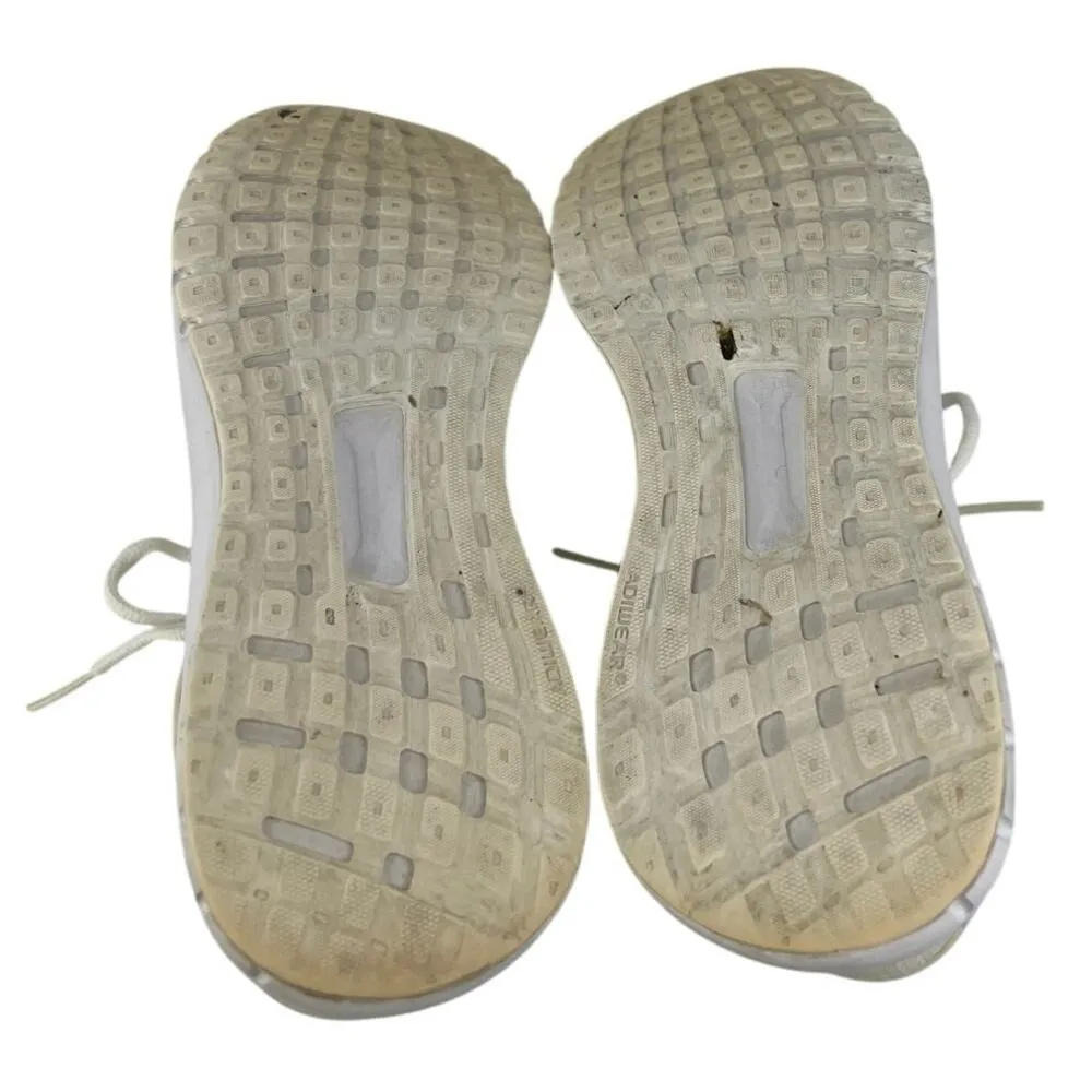 Adidas Energy Cloud WTC Triple White Women's Lace Up Running Sneakers Shoes 7 - Image 4