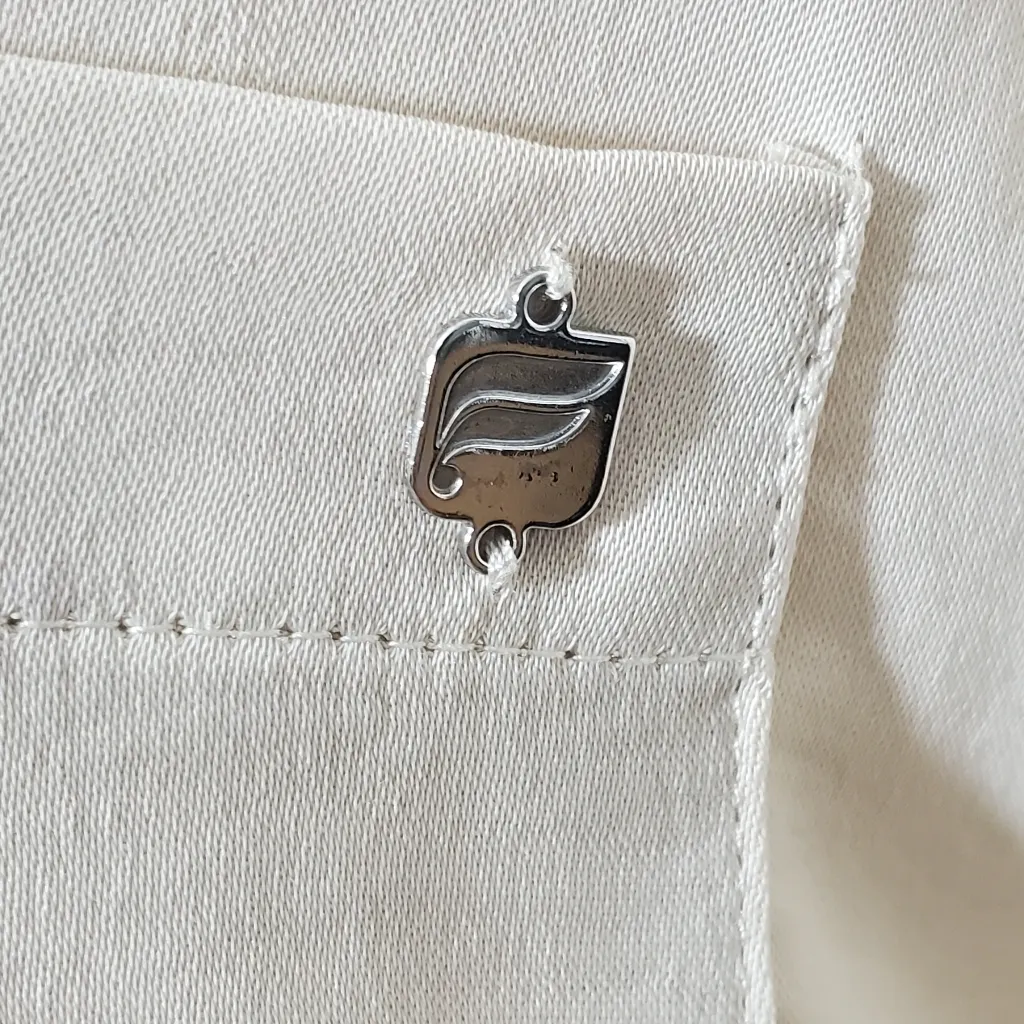 Fabletics Sleep Button Down Silky-soft EcoSatin‎ Fabric Top. Size: L - Image 2