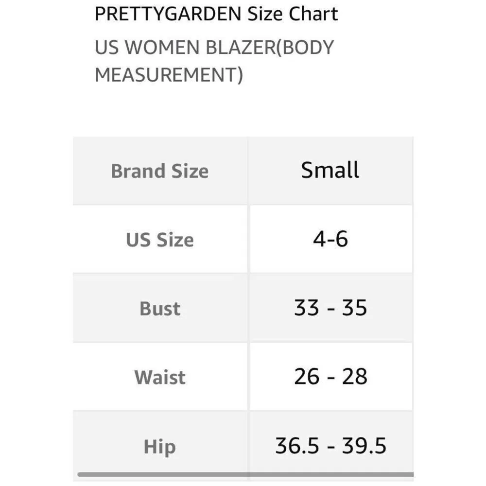 NEW Long Blazer Jacket Lapel Pockets Loose Fit Career S - Image 4