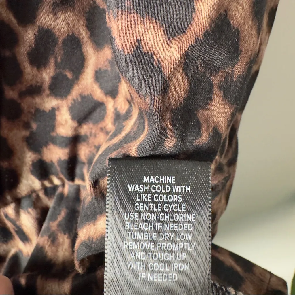 Torrid Sweetheart Cami On the Prowl Leopard Chocolate Top Tank Sleeveless Peplum Brown Size 3X - Image 9