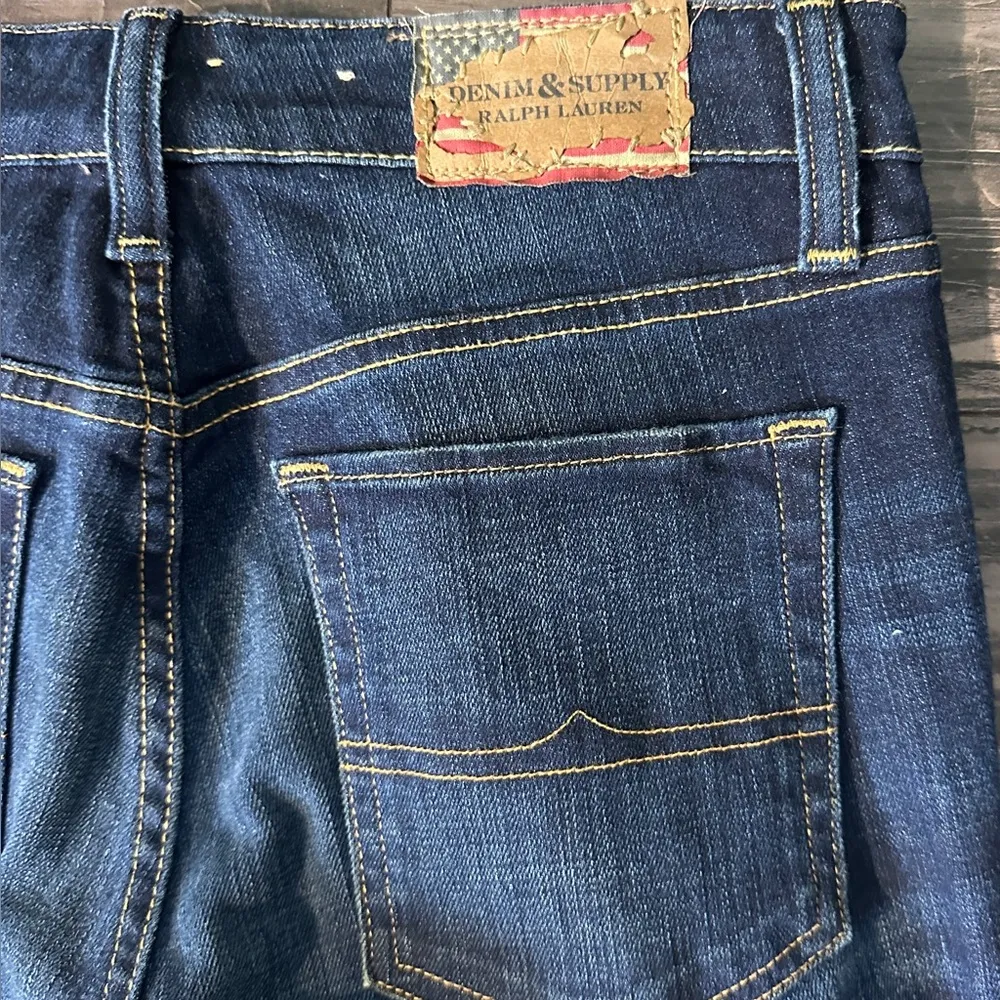 Ralph Lauren Jeans Womens 28/34 Slim Bootcut Dark Wash Western Polo Denim Supply Blue - Image 5