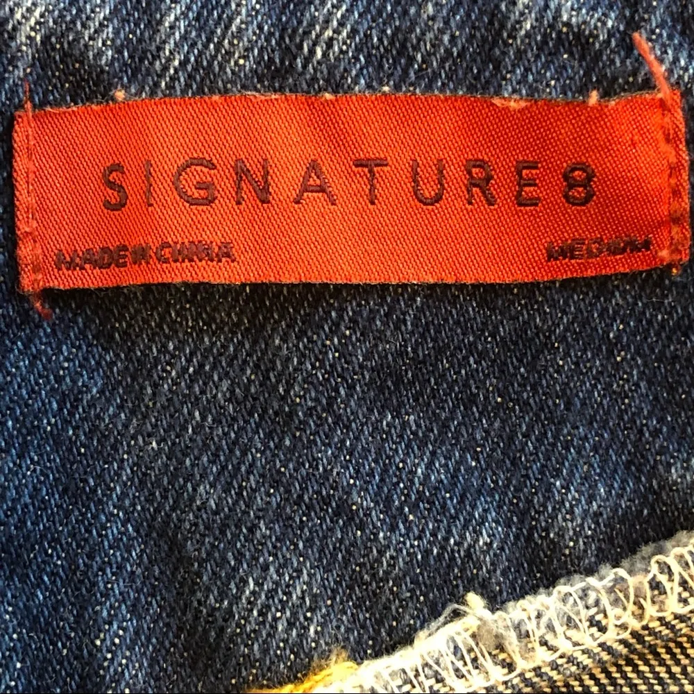 Signature 8  Medium Denim Skirt w/Front Lace Closure w/Front Pockets - Image 11