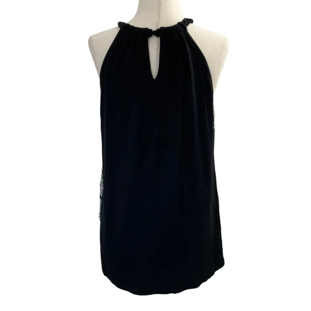 INC International Concepts Women’s Size Medium Halter Floral Lace Black - Image 3