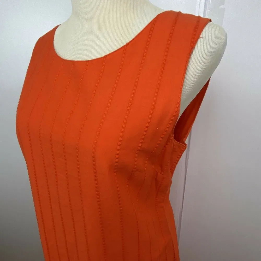 NWT Orientique Naturally Australian Womens Dress Embroidered with Cut Outs Small Orange - Image 3