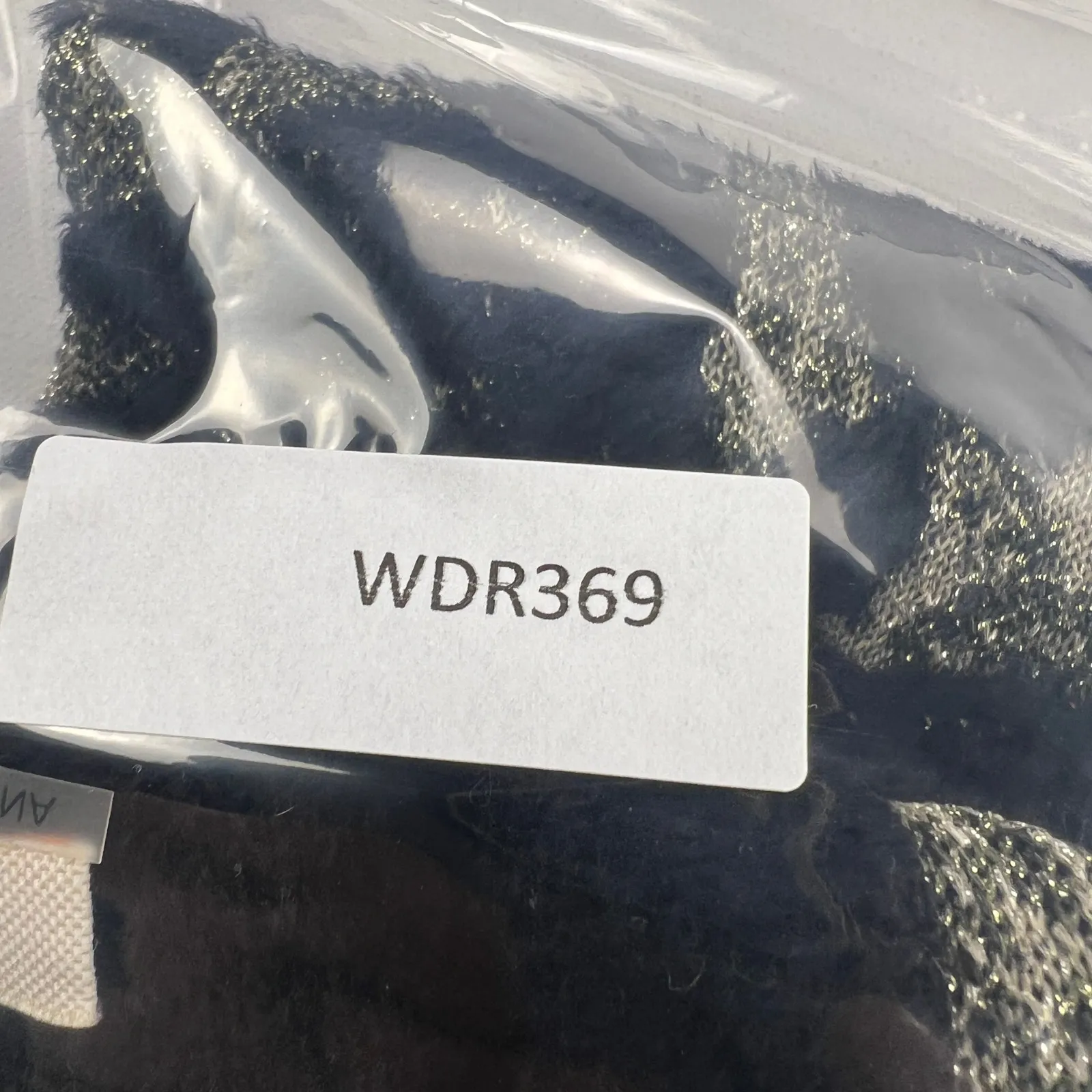 Tory Burch Cloque’ Fit & Flare Sweater Dress Black/Alabaster Metallic Size S - Image 15