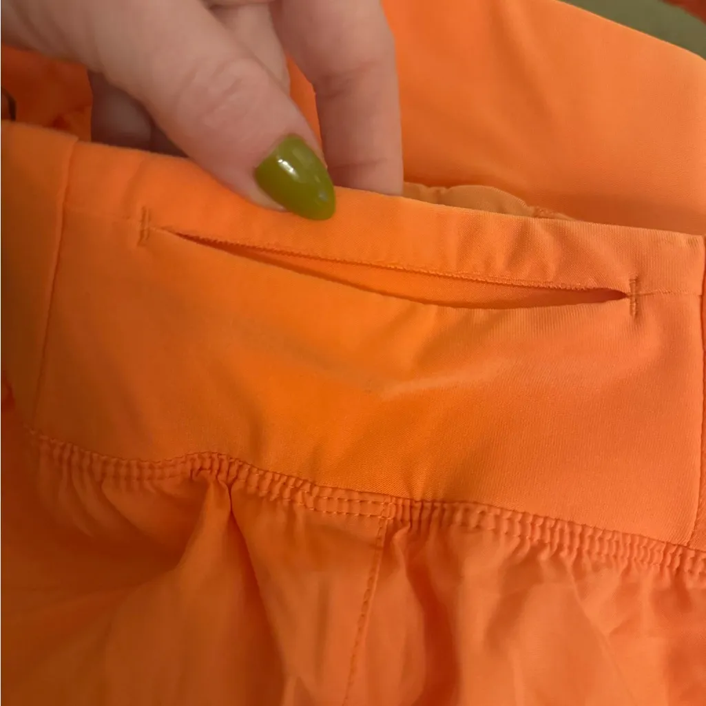 Asics Orange 2-n-1 Runnign Shorts M NWT - Image 5