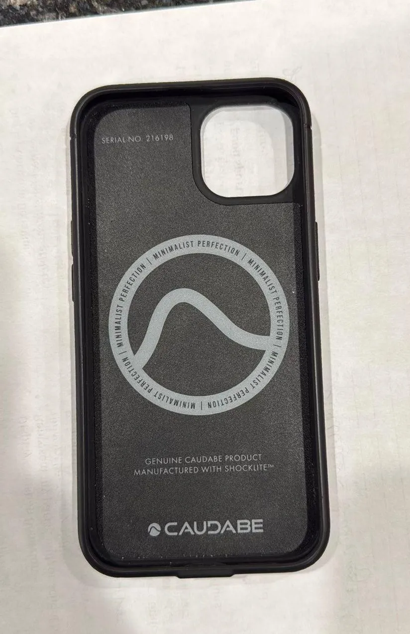 Caudabe iPhone 14 Phone Case Black - Image 3