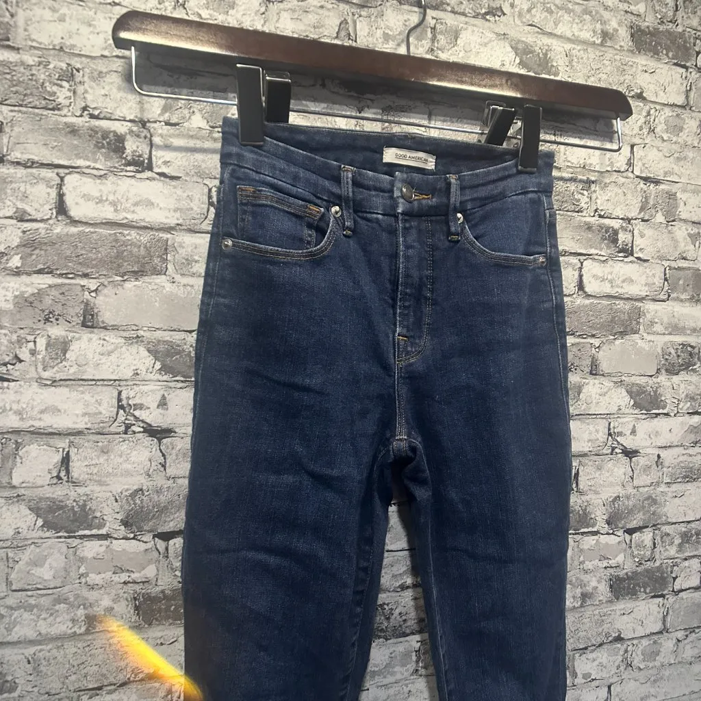 EUC Good American "Good Legs" Blue Jeggings Size 2/26 Waist - Image 3