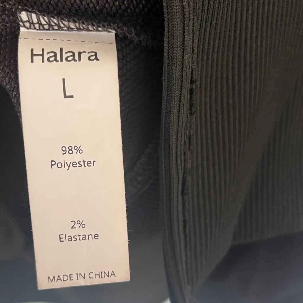 HALARA Round Neck Dropped Shoulder High Low Hem Relaxed Casual Sweatshirt Large - Image 8