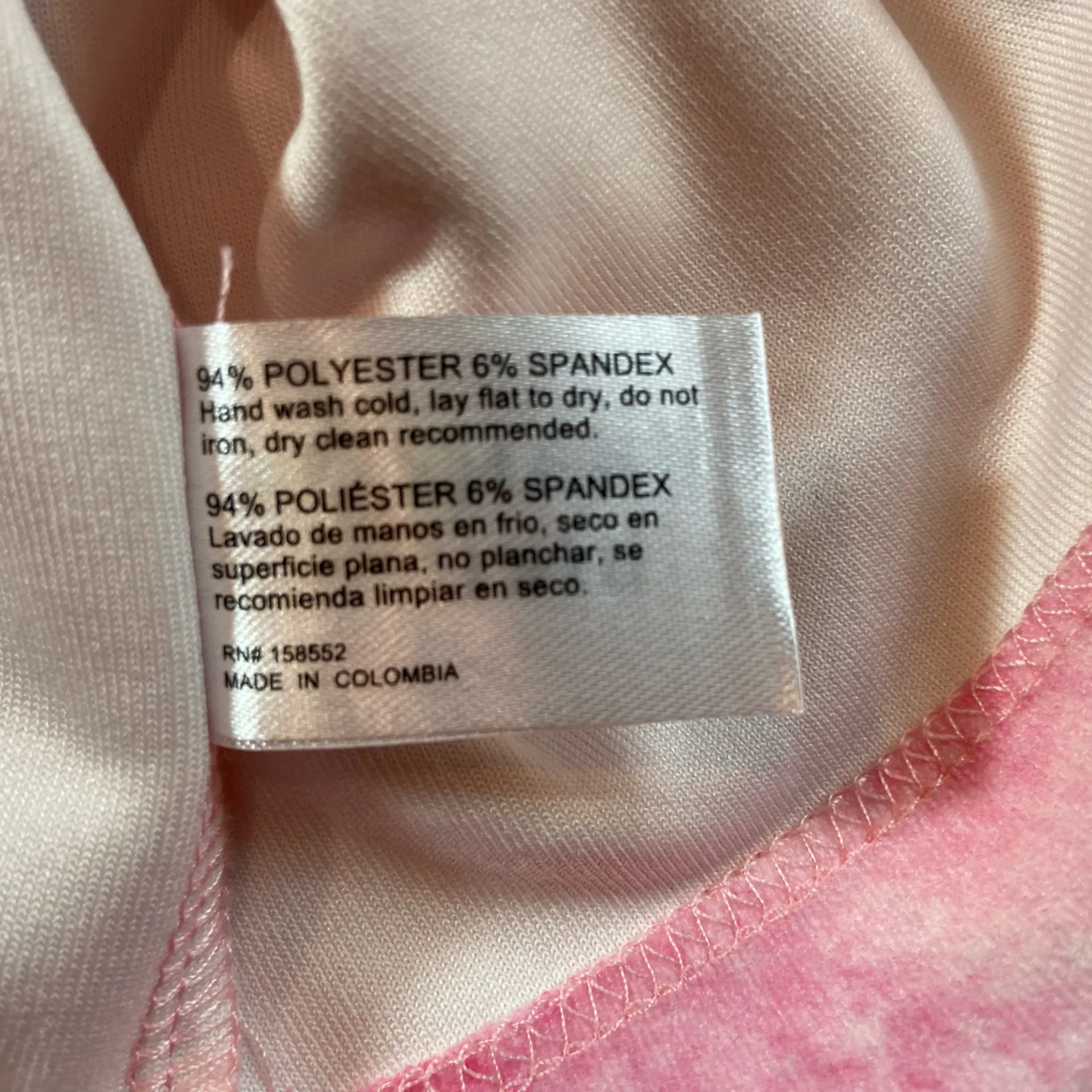 Frankies Bikinies Pink Tie Dye Button Up Shirt Bathing Suit Cover up Size Medium - Image 6