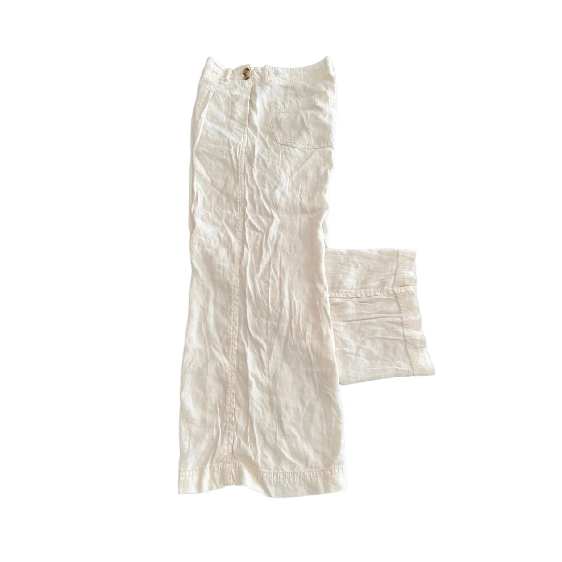American Eagle Wide Leg Linen Pants - Image 4