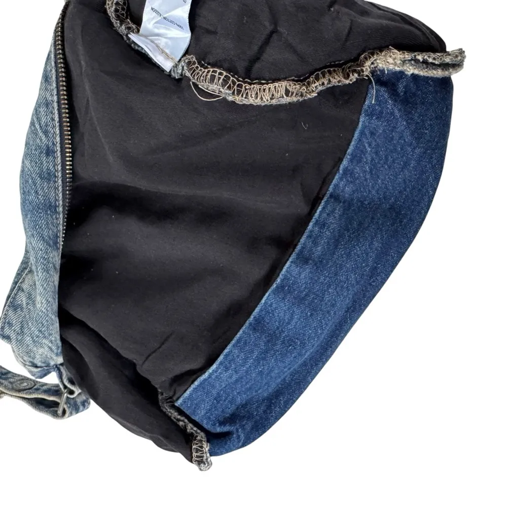 Hidden Los Angeles Denim Barrel Crossbody Shoulder Mini Tote Bag Blue - Image 9