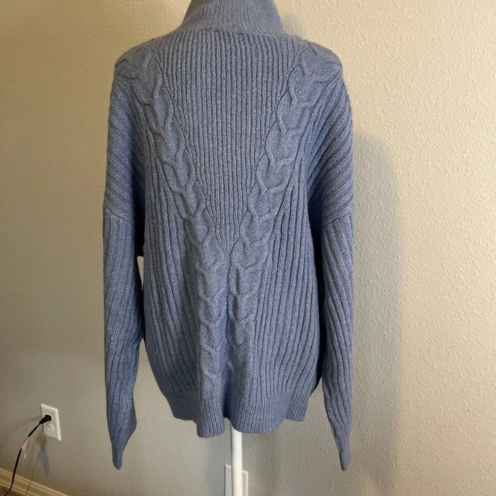 RD Style Blue Mockneck Sweater Size Large NWT - Image 4
