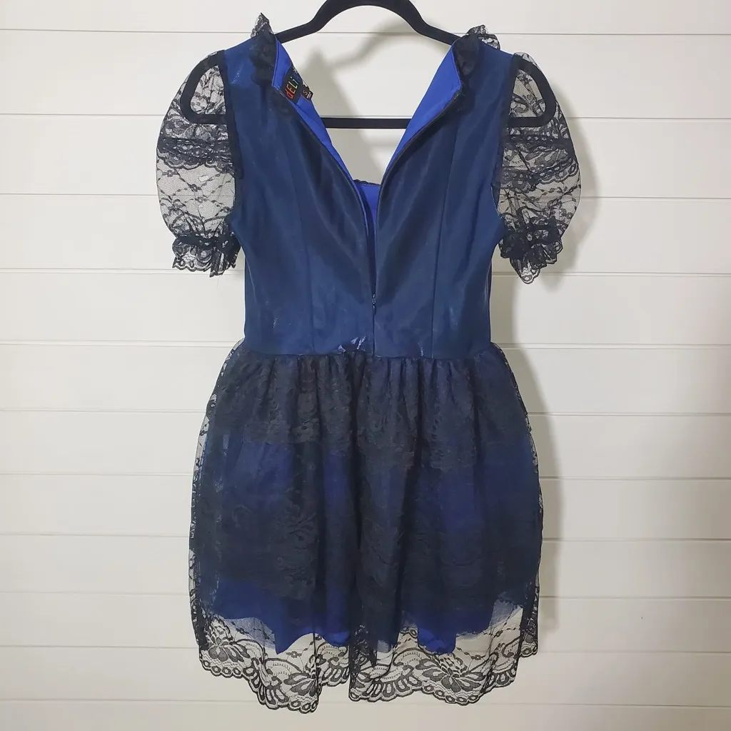Delia's Dressed To Kiss Mini Dress Blue and Black Size S‎ - Image 5