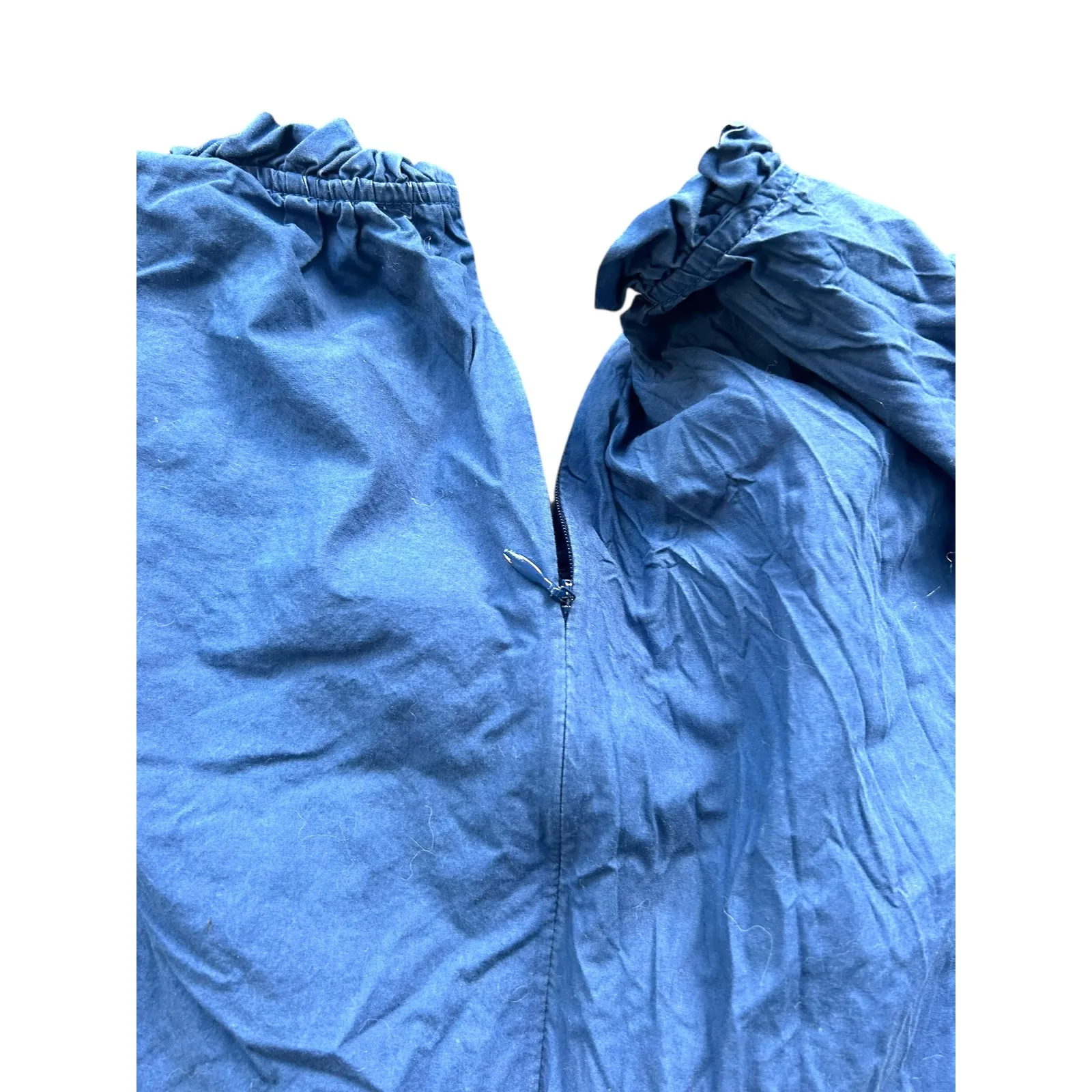 SEA New York Blue Tiered Ruffle Sleeve Smocked Neck Dress Size 4 - Image 6