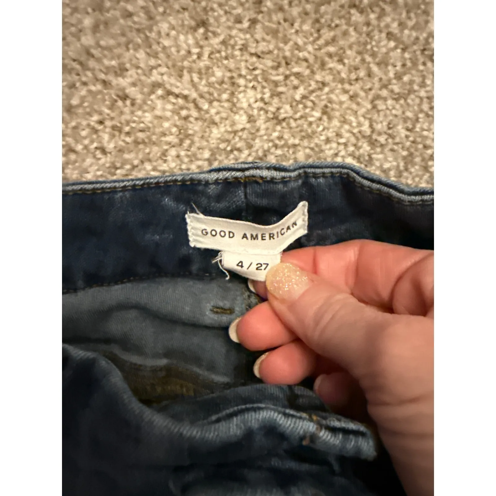 Good American Good Waist Indigo Skinny Jeans, 4/27 - Image 3