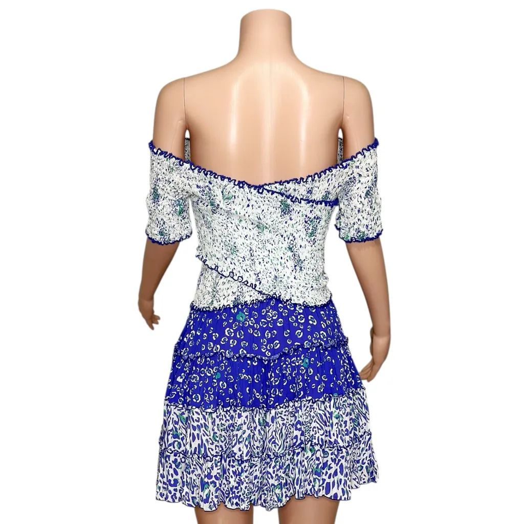 POUPETTE ST BARTH Soledad Mini Dress, Blue St Tropez, Small - Image 9