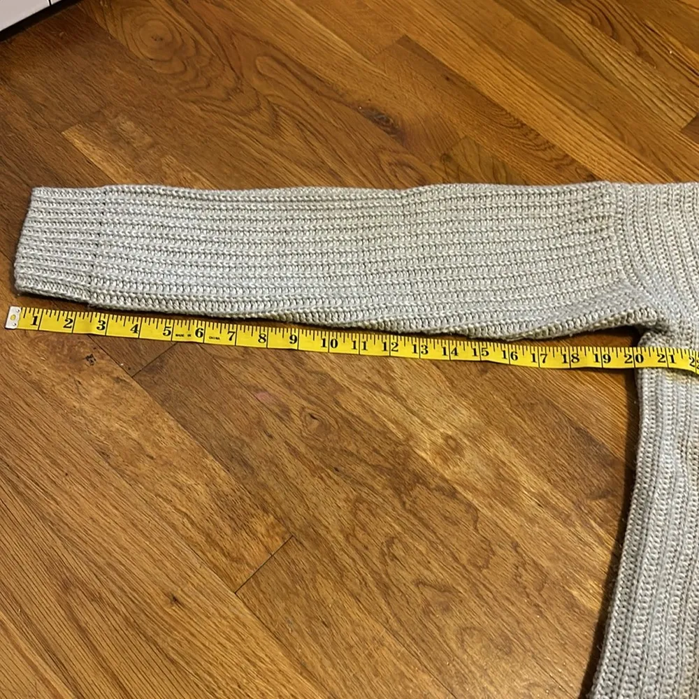 Forever 21 Gray Textured Knit Crewneck Long Sleeve Pullover Sweater Size Large - Image 5