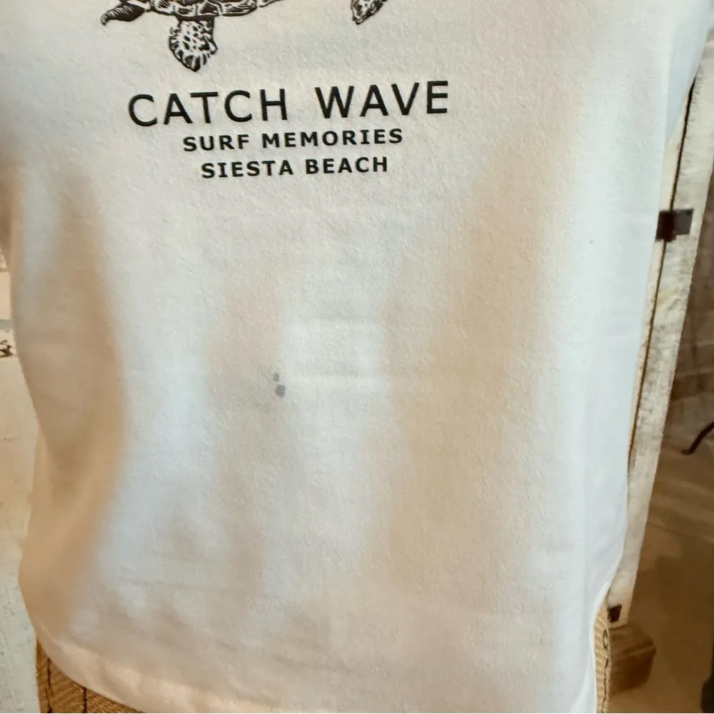 SHEIN White Graphic Crop Tee Cap Sleeve - Image 2