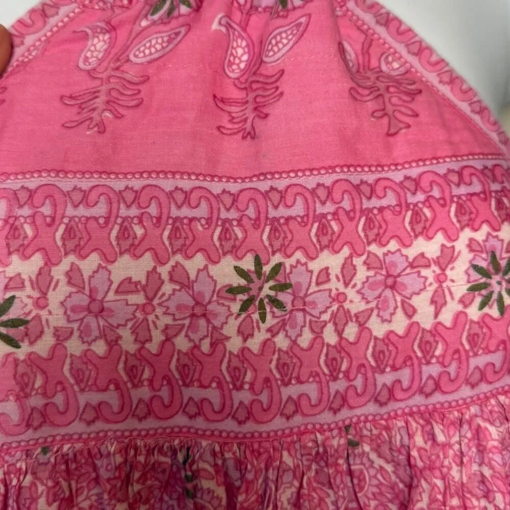 The Brass Monkey Pink Floral Halter Maxi Dress Sz. S - Image 6