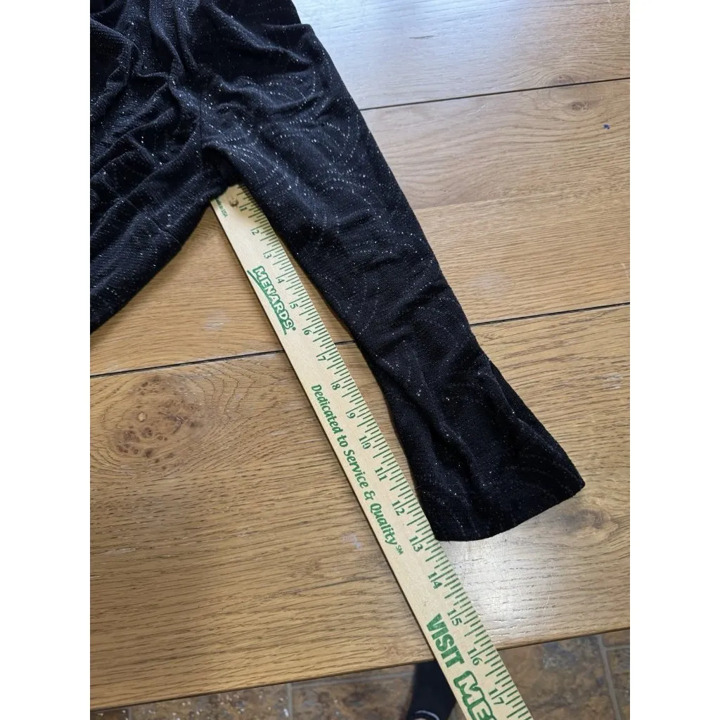 Alex Evenings Black Sparkle Tank Cardigan Set Size 2X Stretch Formal Wedding - Image 9