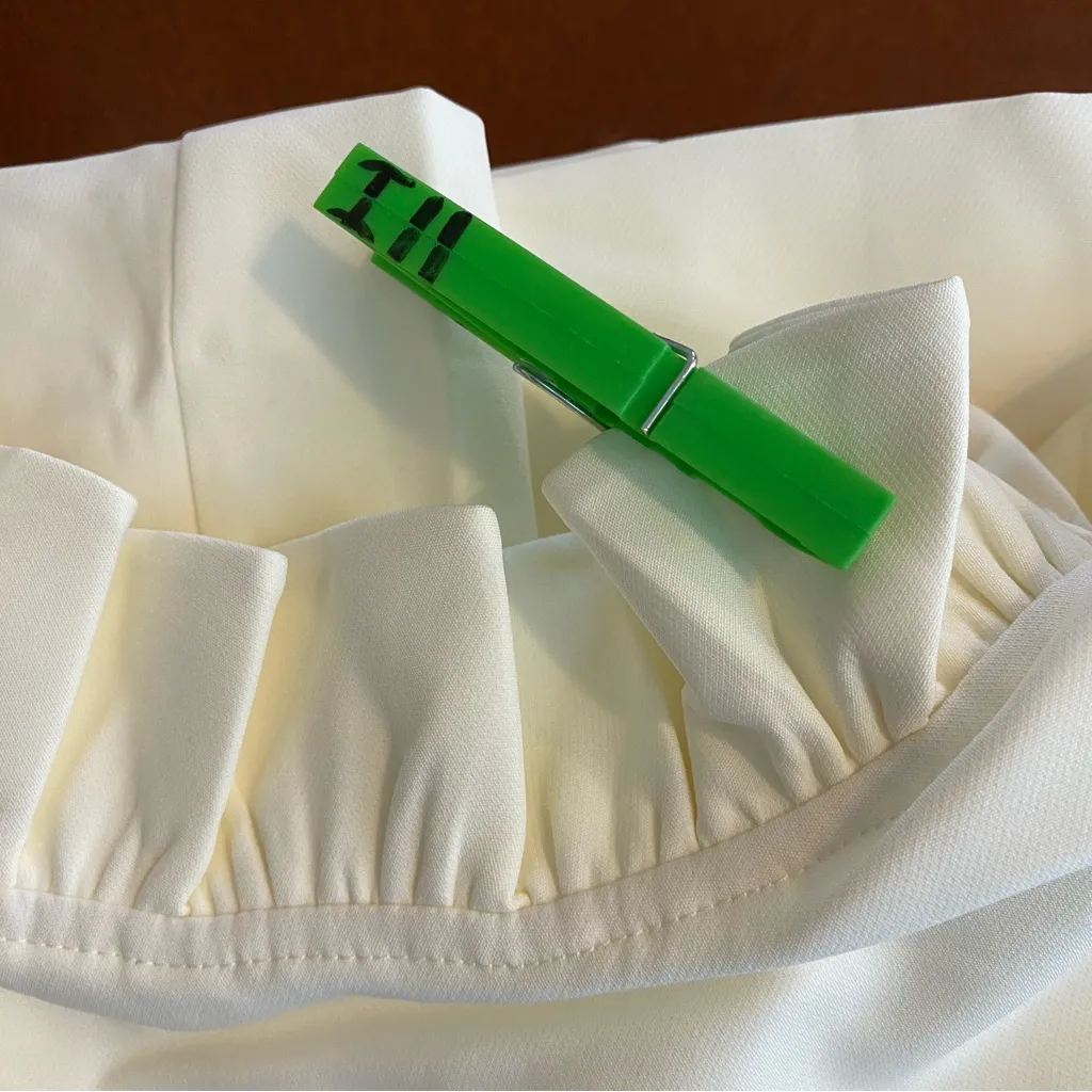 Tuckernuck ivory White Daphne Swing Mini Long Sleeve Dress size xl bridal Easter - Image 8