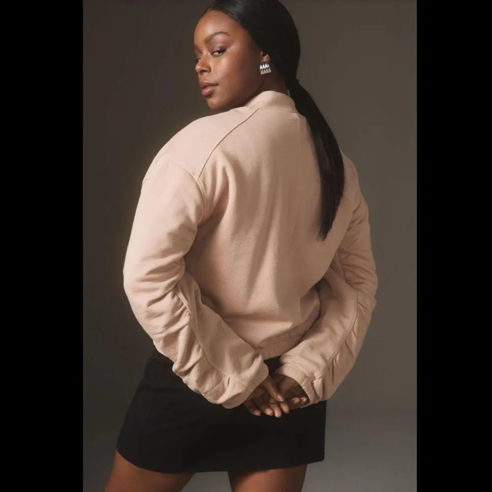 Anthropologie Pilcro Knit Bomber Jacket - Image 4