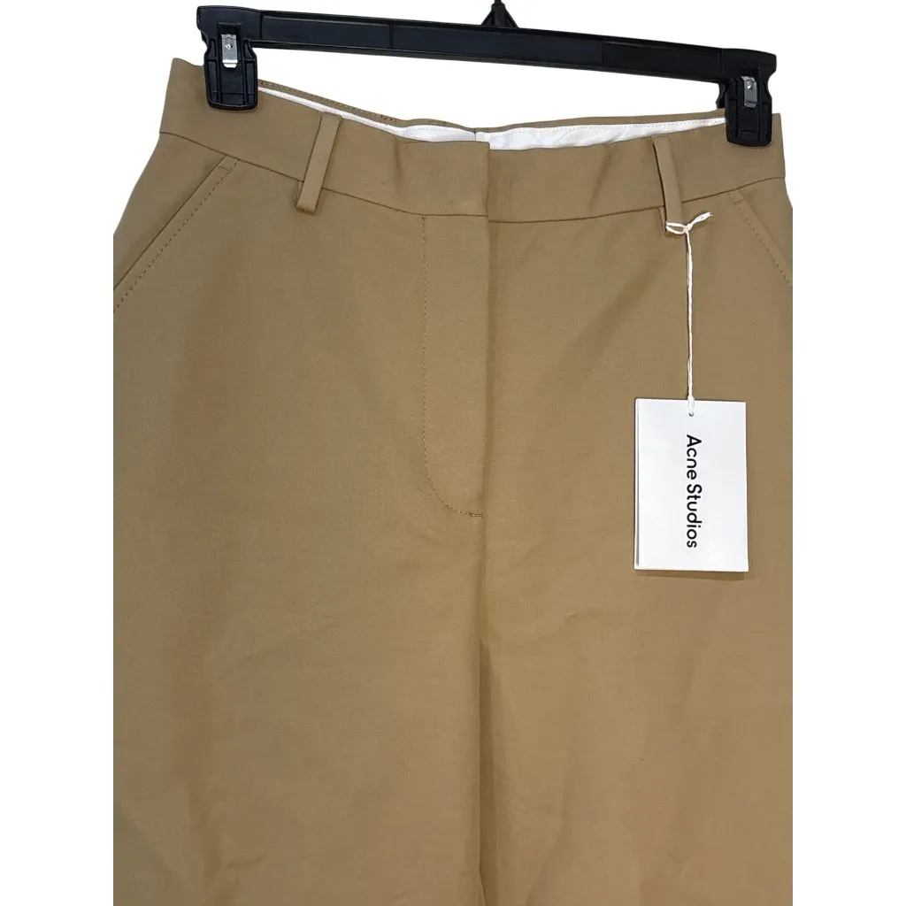 Acne Studios Pommy Satin Pants in Beige 34 New Womens Baggy Trousers - Image 5