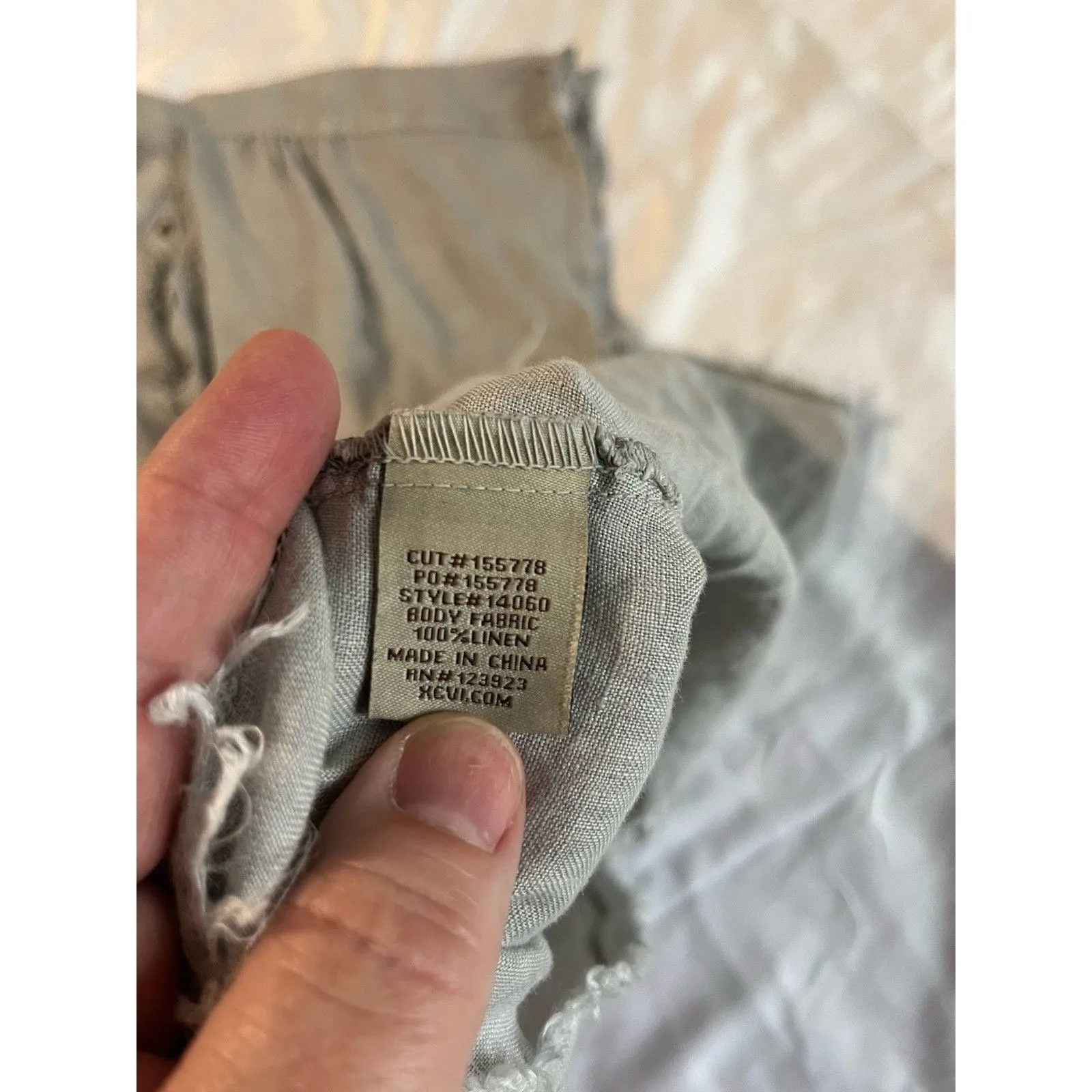 Xcvi Idra Ruffle 100% Linen Top Women's Size Small - Image 6