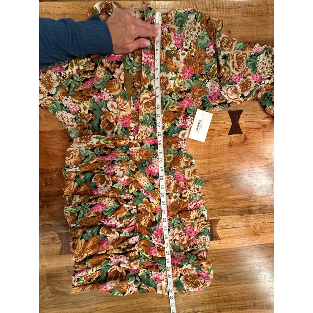 Lush Floral Mini Dress Women's Size Small - Image 12