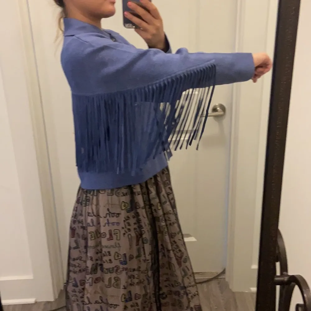Sandro fringe cardigan. Size 1 - Image 2