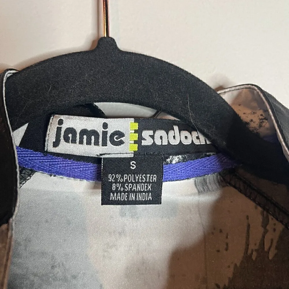 Jamie Sadock patterned faux leather accent golf tank top Blue - Image 3