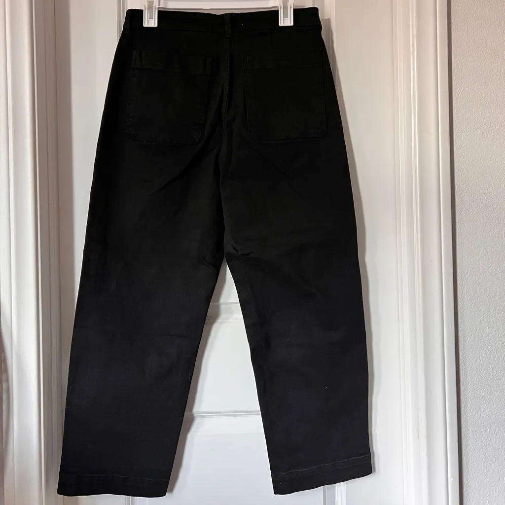 Everlane Black Women’s The Straight Leg Crop Jeans Size 12 NWT Denim - Image 4