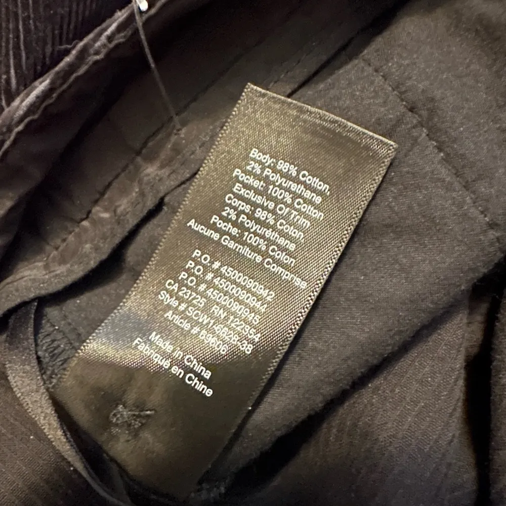 Babaton Aritzia Cole High Rise Flare Corduroy Black Trouser Size 4 - Image 5