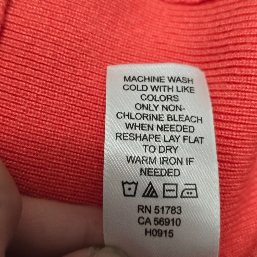 Maurices Coral Striped Ruched Cutout Sweater Size Medium Retro Pinup - Image 8