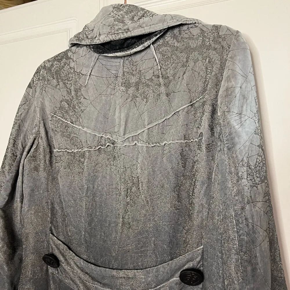 Vintage John Galliano 2006 Trench Coat Gray Size 6 - Image 14
