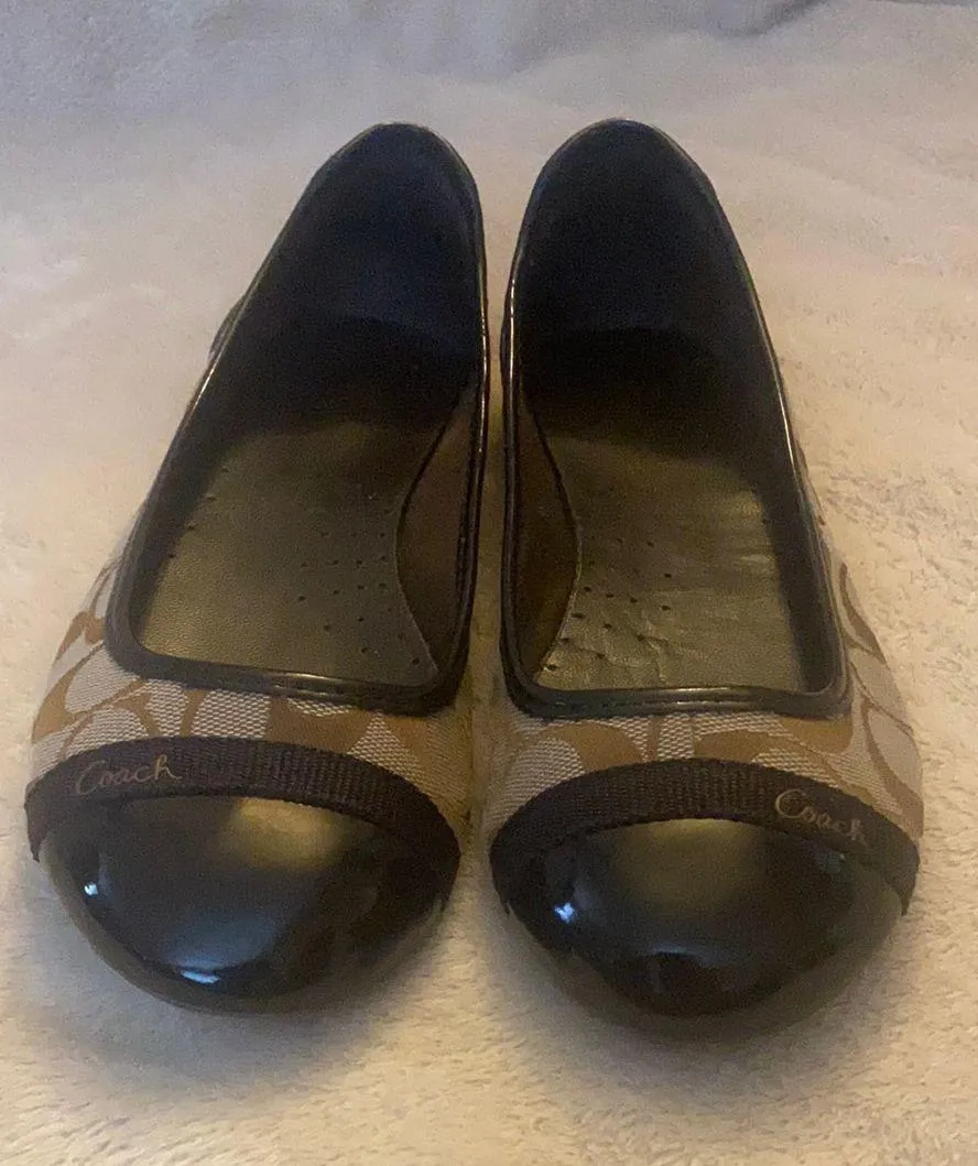 Coach Cecile Cap Toe Signature C Jacquard Ballet Flat - Image 2