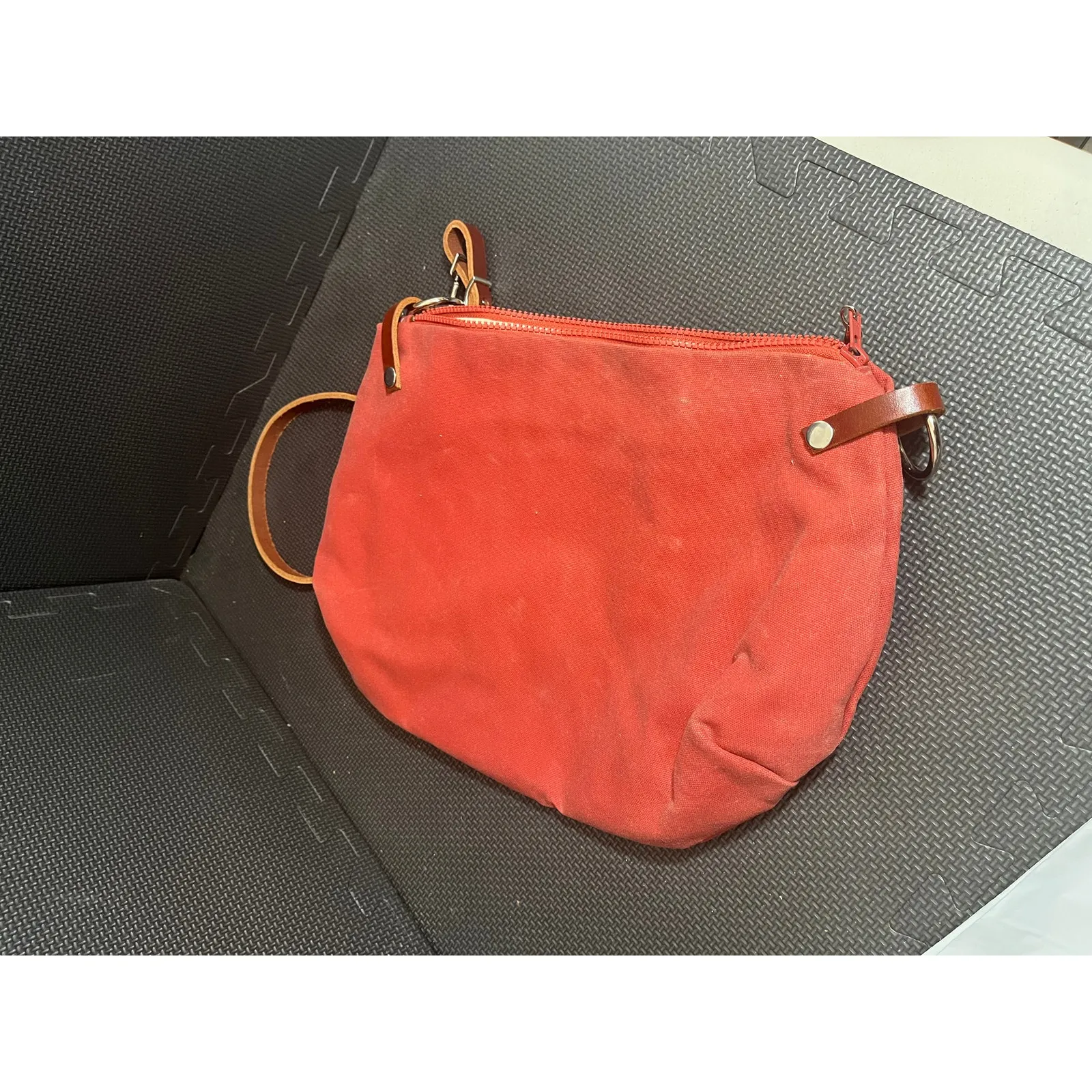 Waxt By Babs Commuter‎ Bag Waxed Canvas Leather Shoulder Bag Purse Travel - Image 3